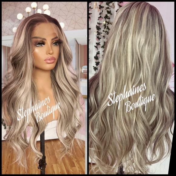 Human Hair Blended Lace front wig
